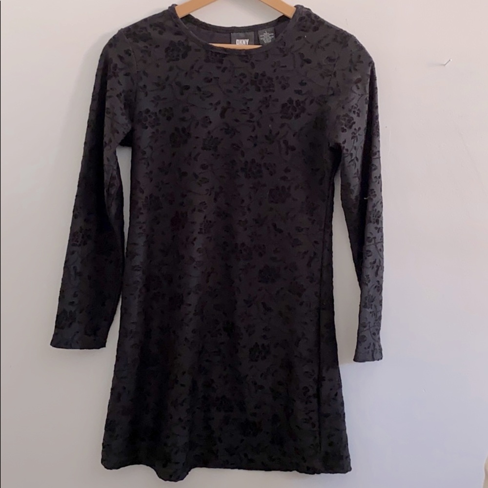 DKNY Burnt Velvet Mini Dress